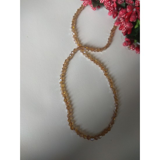 Бусины стеклянные Биконе 3 мм №2В, цена за 50 шт